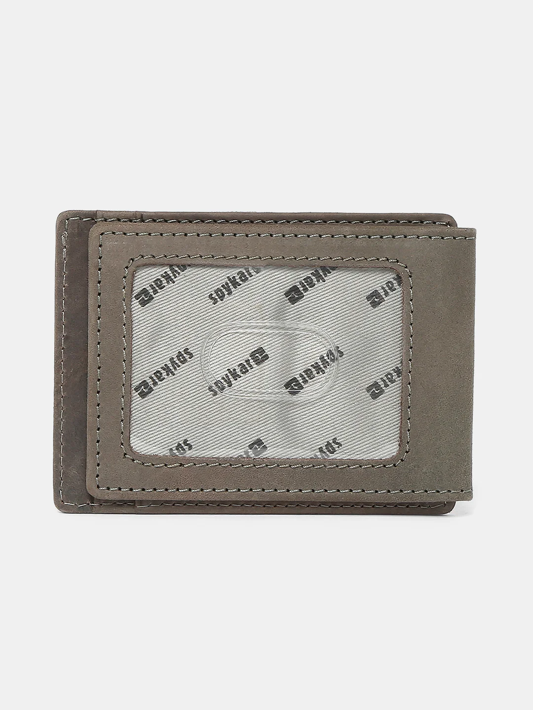 Men Olive Leather Money Clips