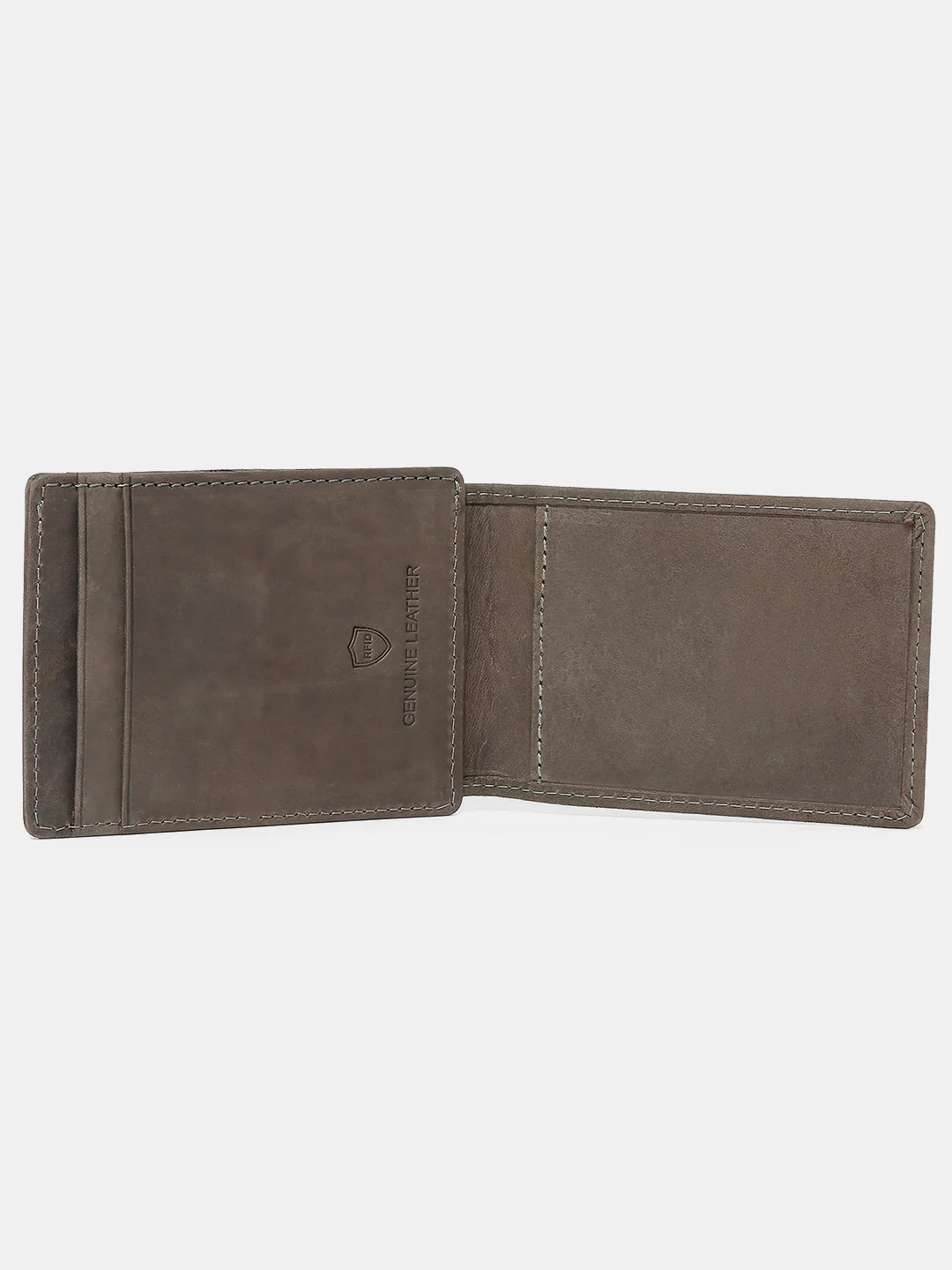 Men Olive Leather Money Clips - Image 4