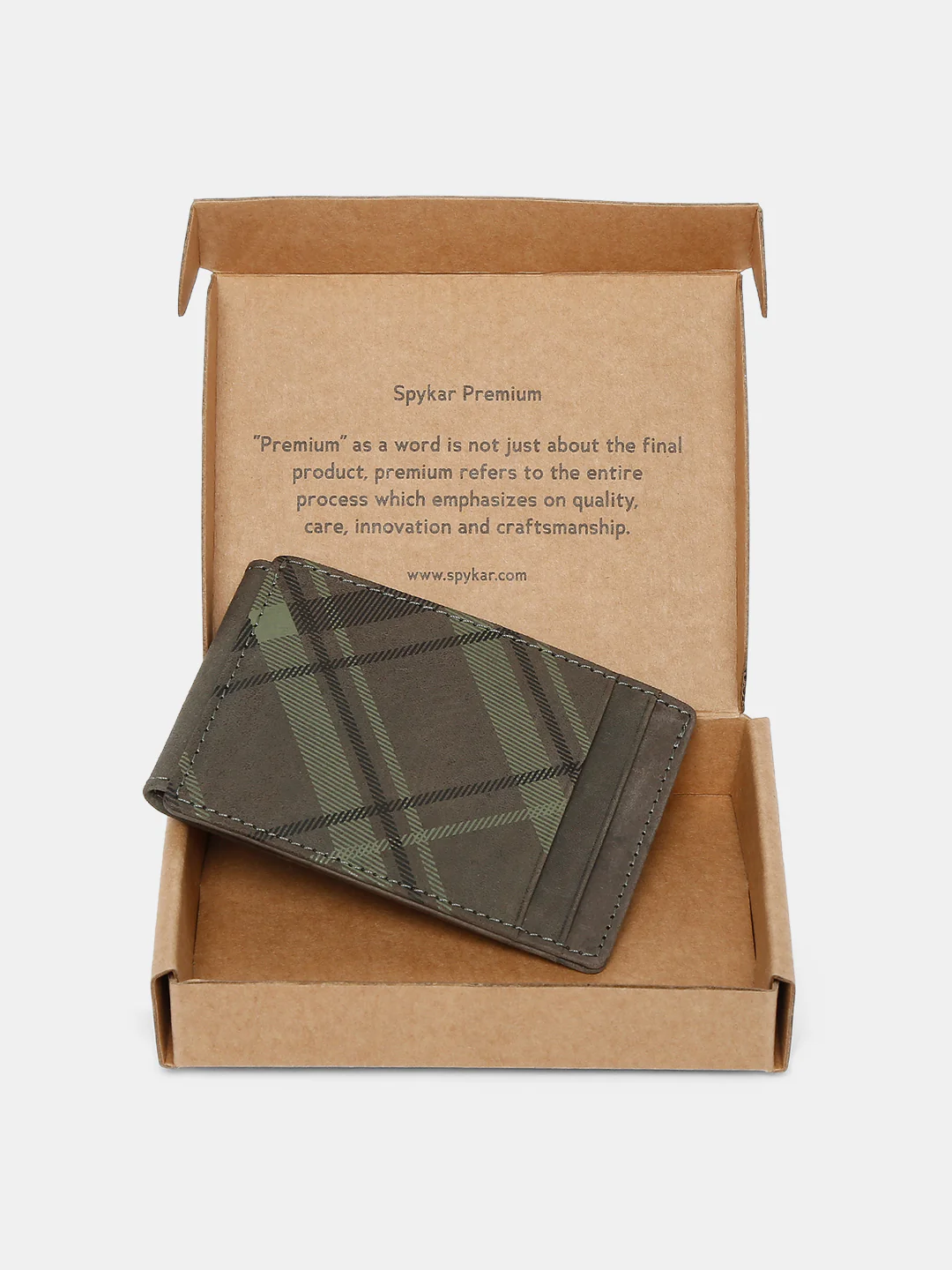 Men Olive Leather Money Clips - Image 7