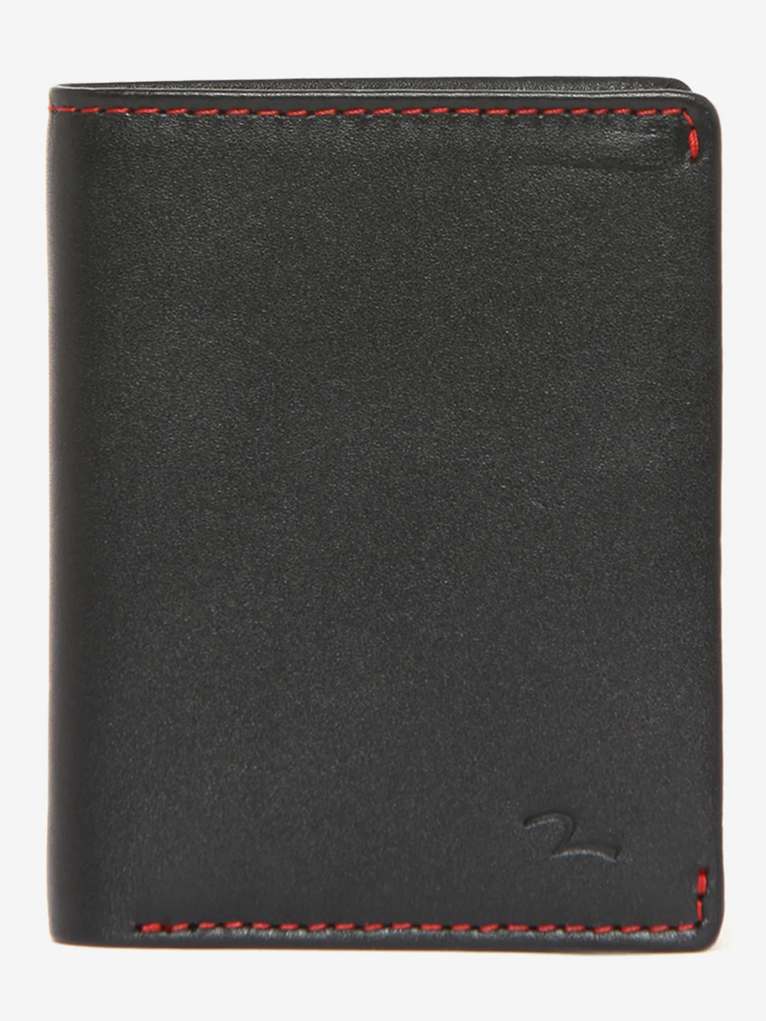 Men Black Leather Money Clip