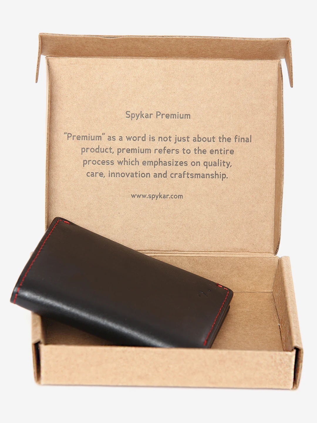 Men Black Leather Money Clip - Image 7