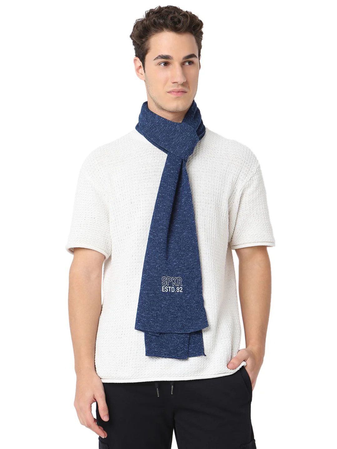 Men Blue Muffler