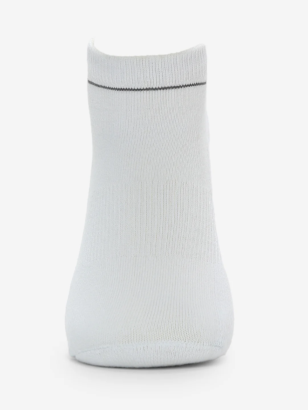 Pack Of 2 Antra White Solid Mens Ankle Length Socks - Image 4