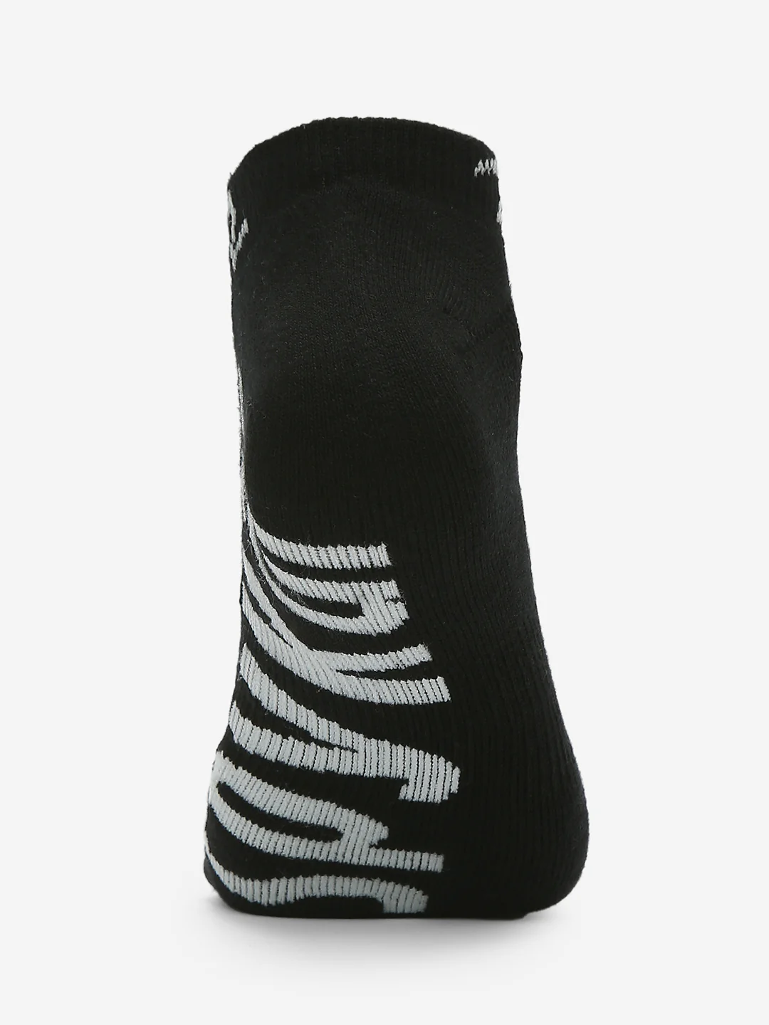 Pack Of 2 Black White Solid Mens Ankle Length Socks - Image 9