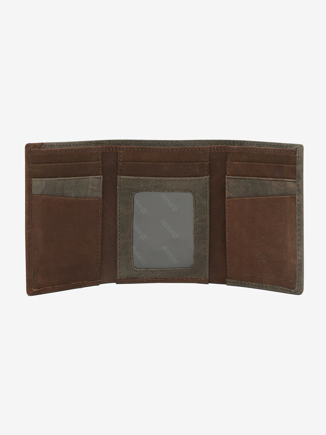 Men Olive Leather Wallet - Image 3