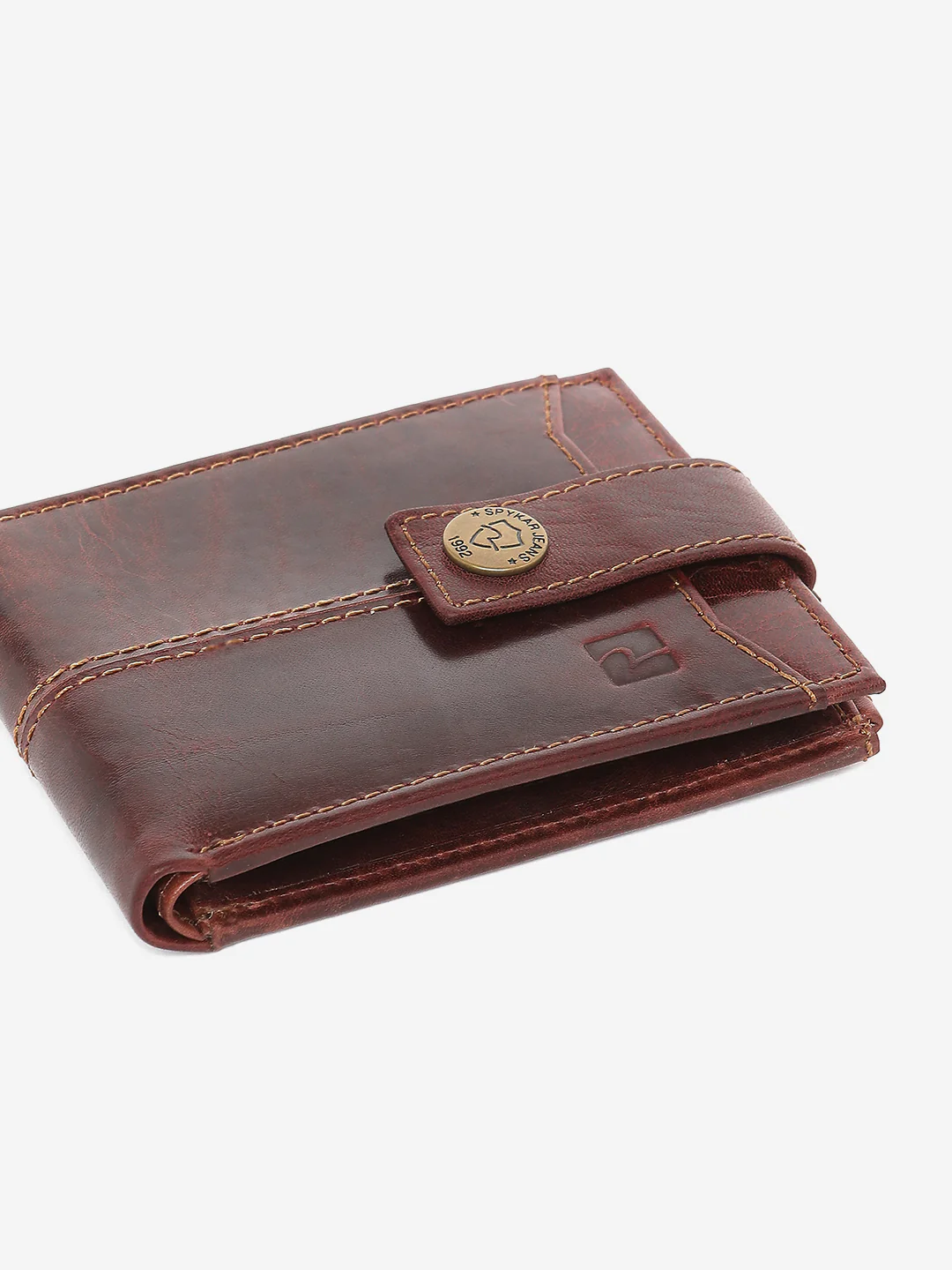 Men Wine Leather Wallet - Image 5