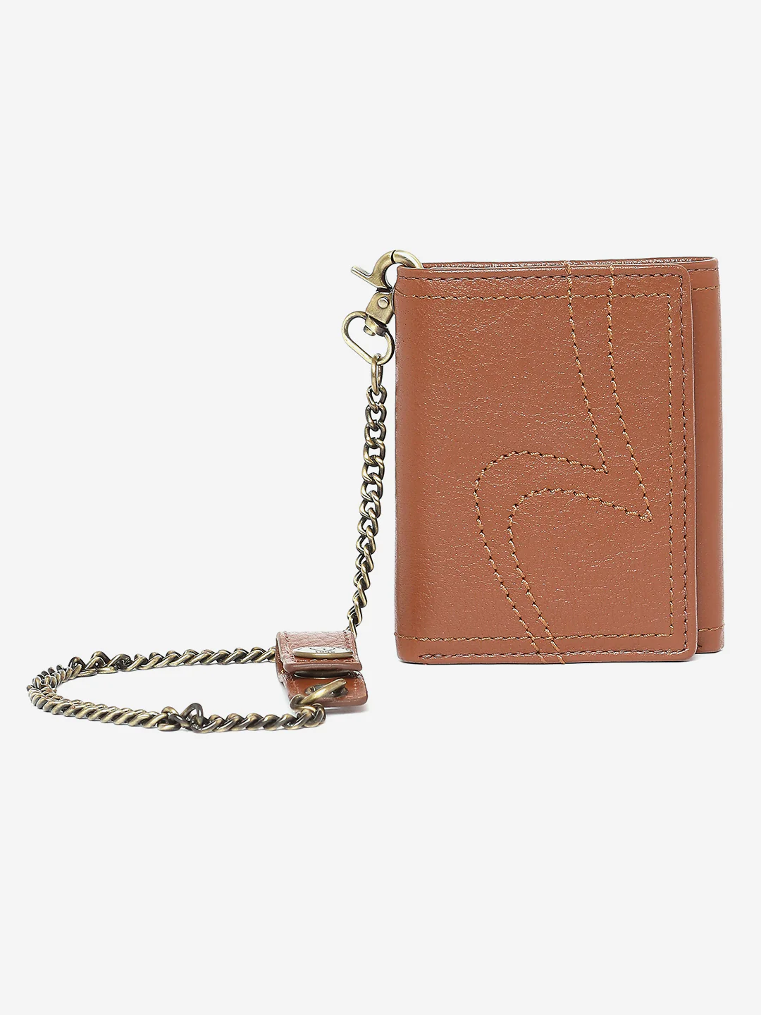 Men Light Brown Leather Wallet