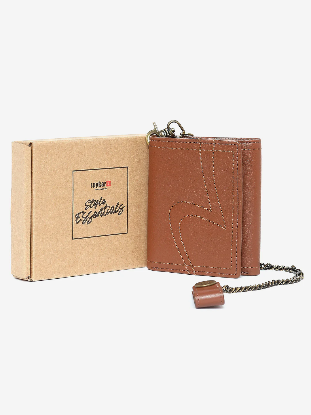 Men Light Brown Leather Wallet - Image 6