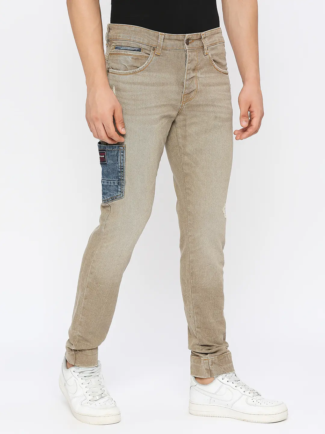 Men Chico Jeans Comfort Fit Light Khaki High Rise - Image 3