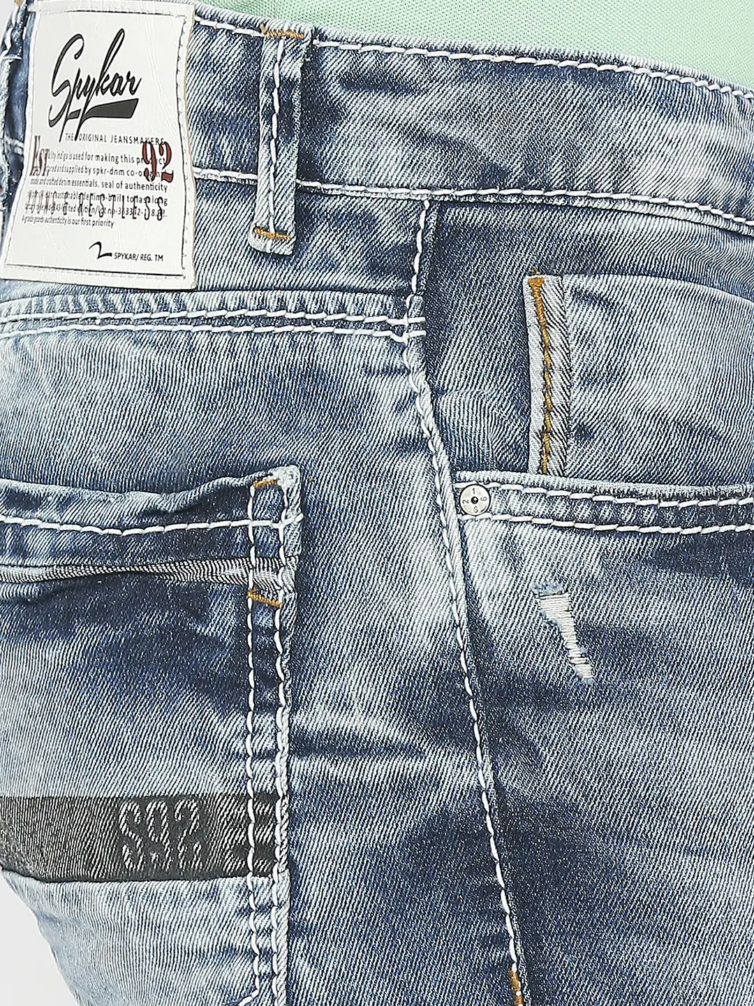 Men Rover Jeans Regular Fit Mid Blue Mid Rise - Image 5