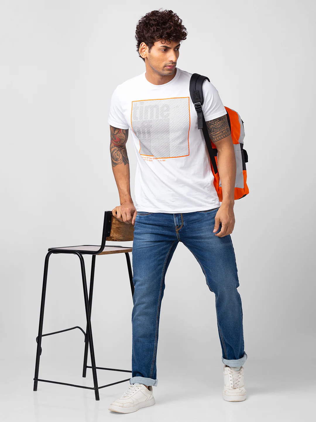 Men Rover Jeans Regular Fit Mid Blue Mid Rise - Image 6