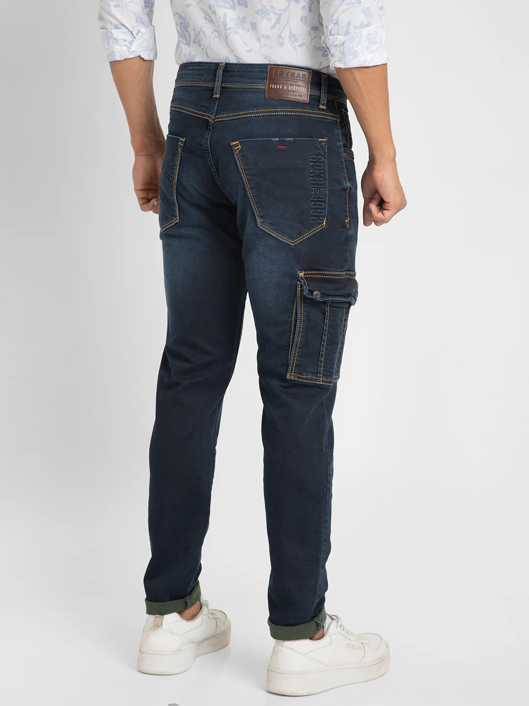 Men Trooper Jeans Regular Fit Dark Blue High Rise - Image 3