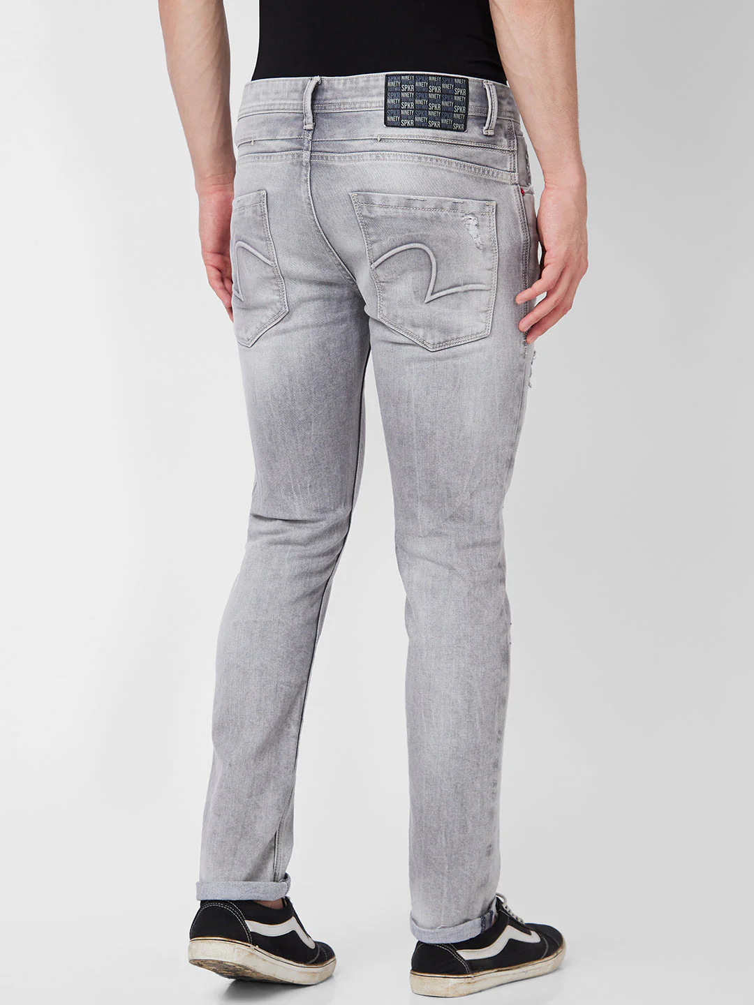 Men Nico Jeans Skinny Fit Grey Low Rise - Image 3