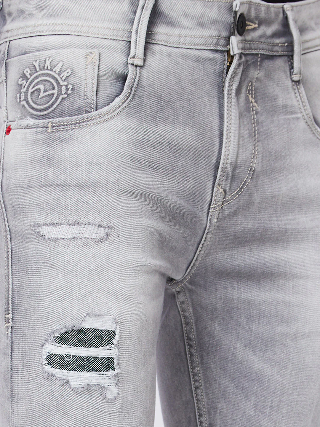 Men Nico Jeans Skinny Fit Grey Low Rise - Image 5