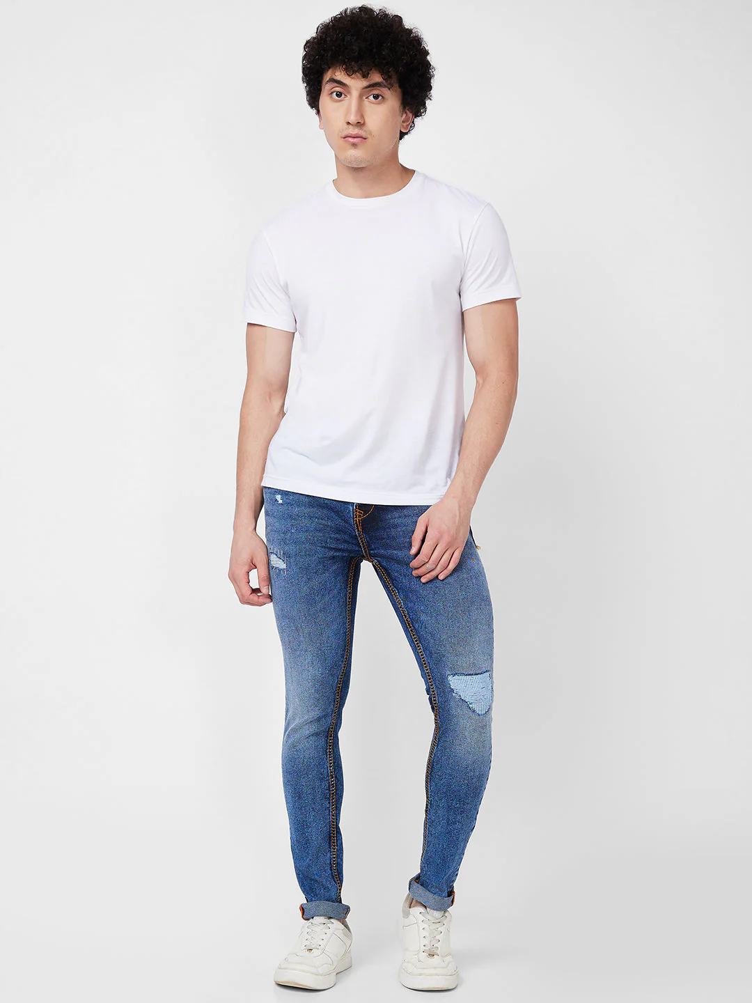 Men Nico Jeans Skinny Fit Blue Low Rise
