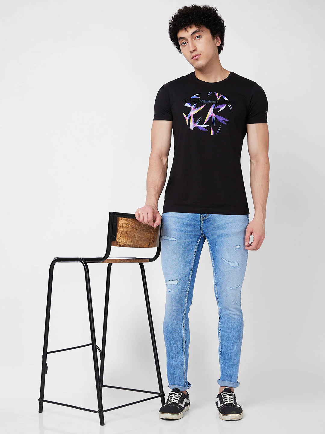 Men Jeans Slim Fit Blue Low Rise - Image 6