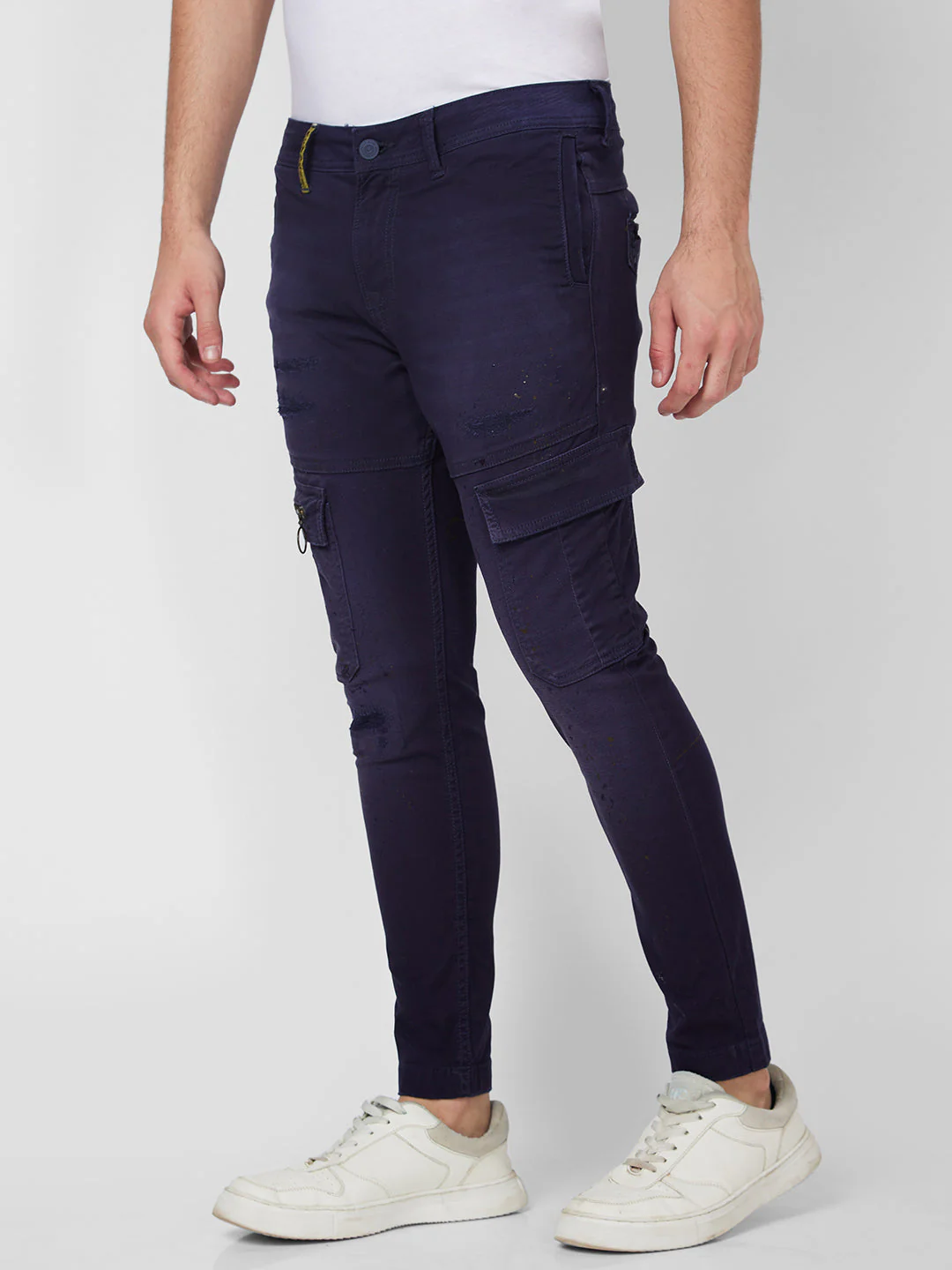 Men Jeans Regular Fit Blue Mid Rise - Image 4