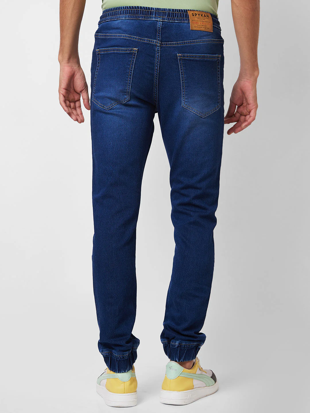 Men Jeans Regular Fit Blue High Rise - Image 3