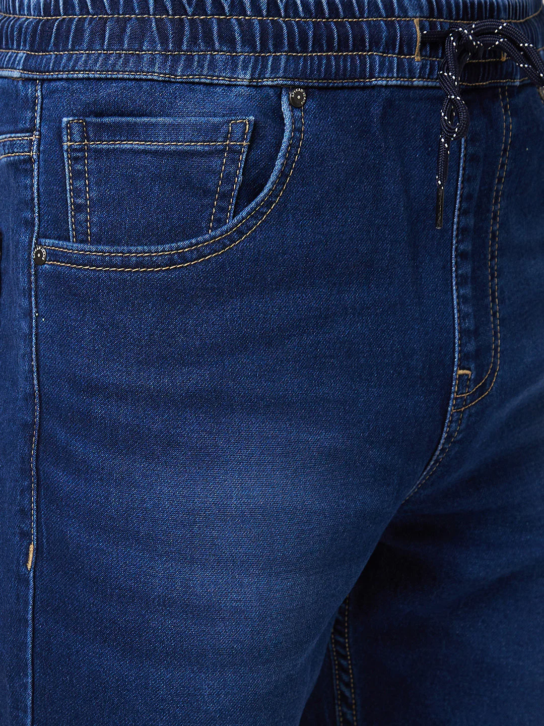 Men Jeans Regular Fit Blue High Rise - Image 5