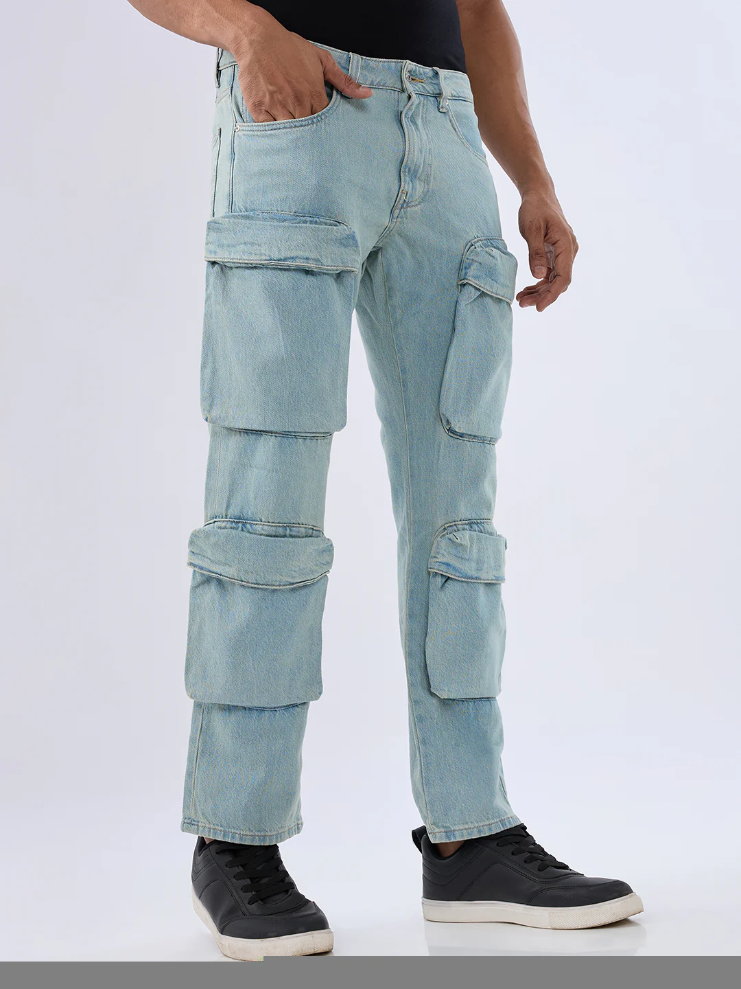 Men Chico Jeans Relaxed Fit Blue Mid Rise - Image 2
