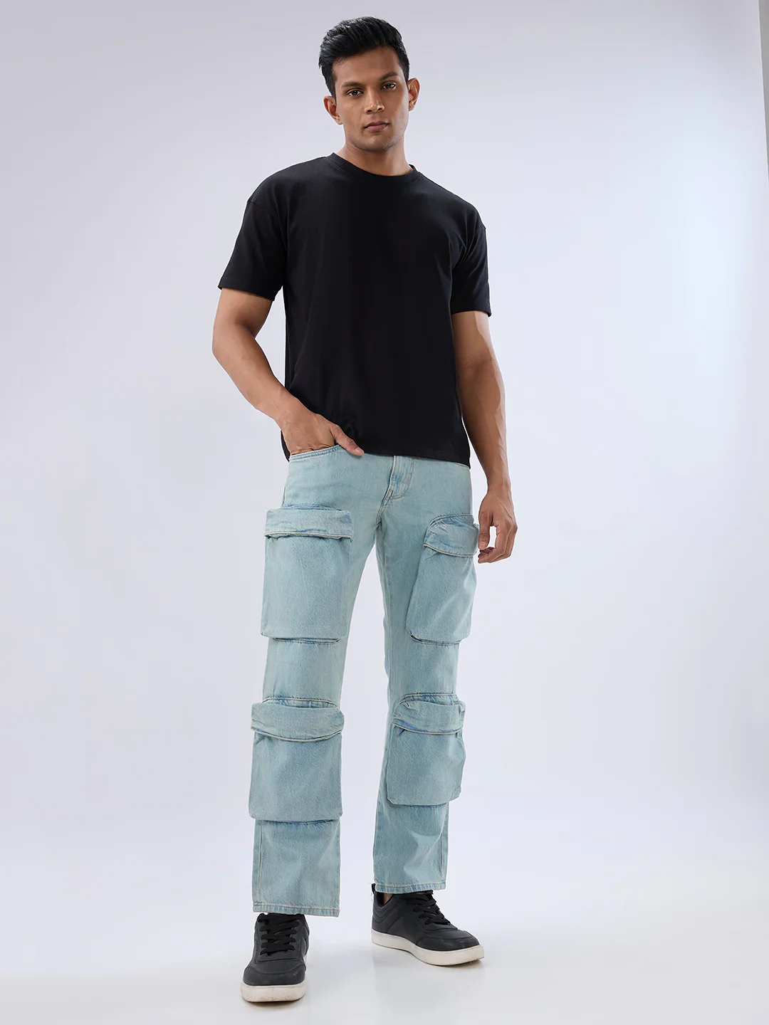 Men Chico Jeans Relaxed Fit Blue Mid Rise - Image 5