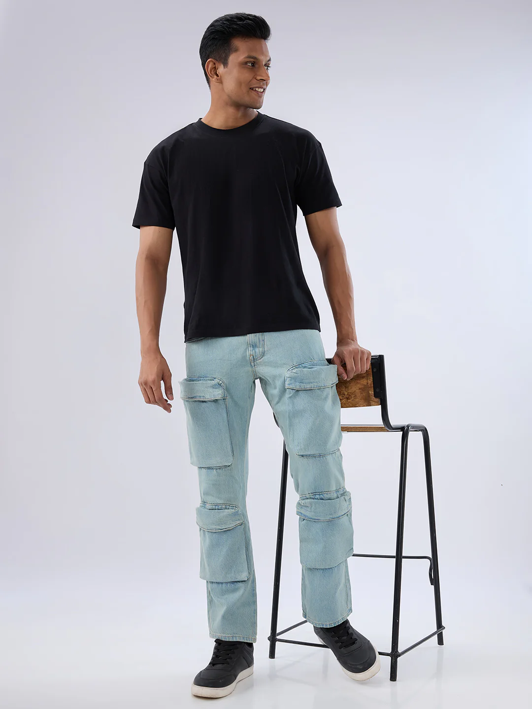 Men Chico Jeans Relaxed Fit Blue Mid Rise - Image 7