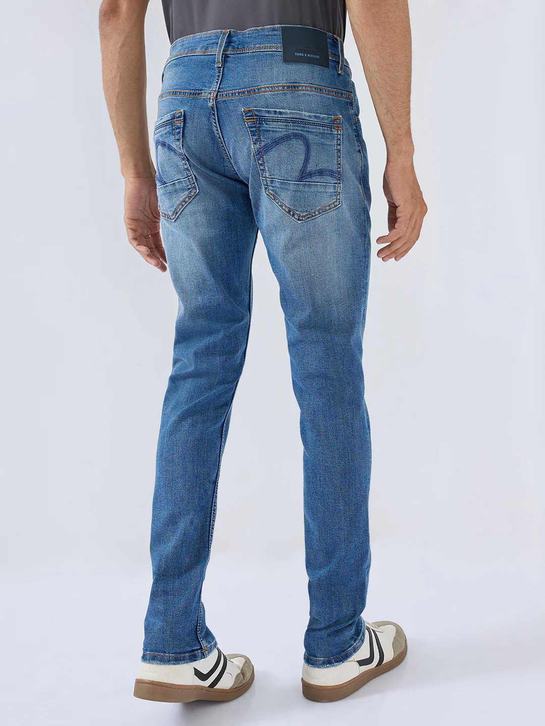 Men Nico Jeans Skinny Fit Mid Blue Low Rise - Image 5