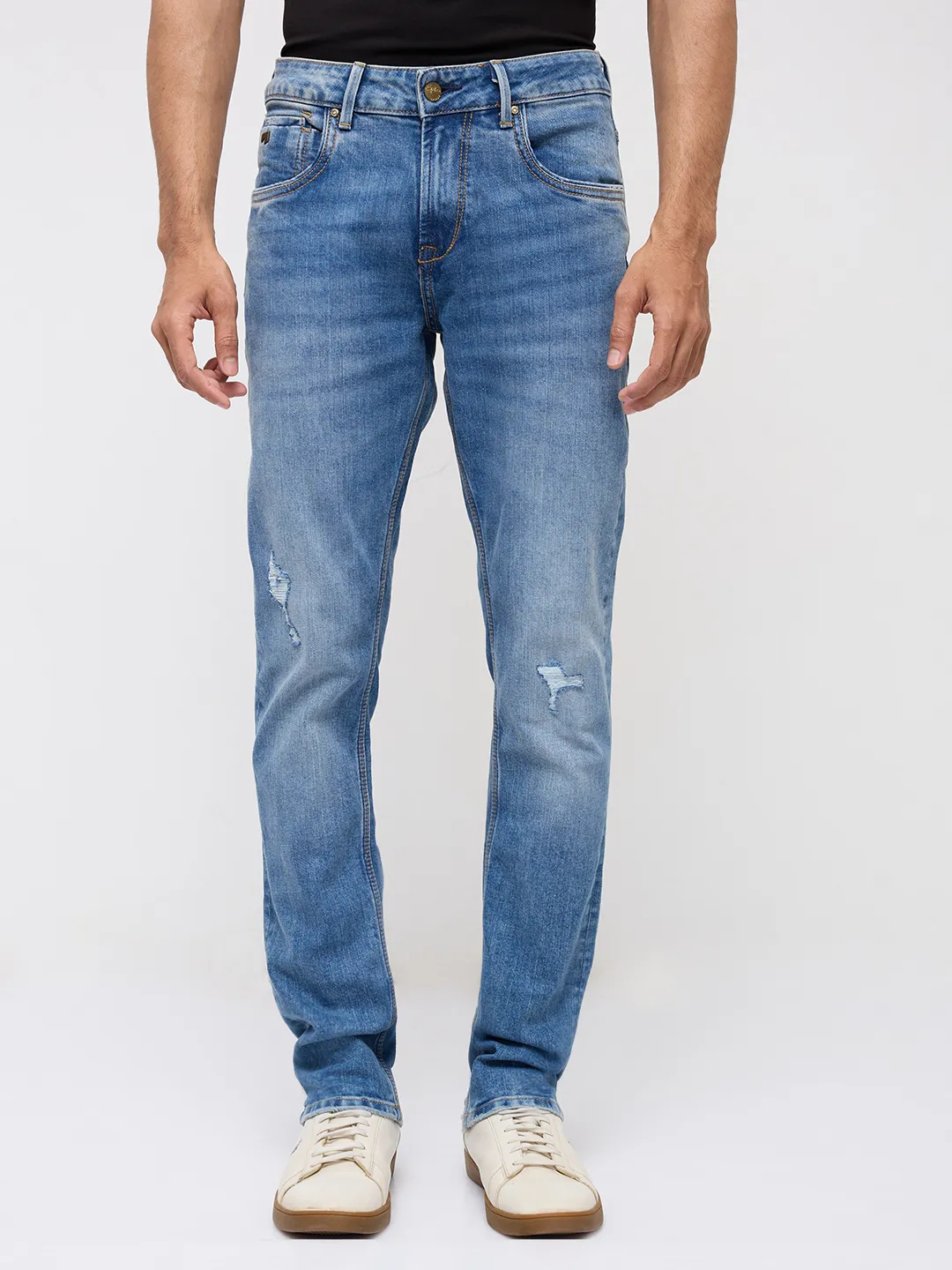 Men Nico Jeans Slim Fit Mid Blue Low Rise - Image 2