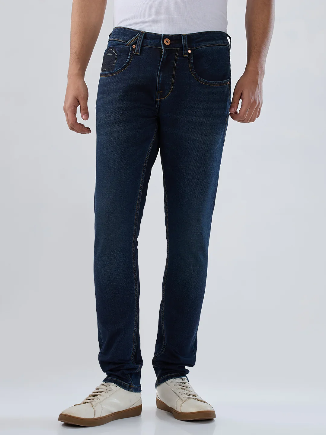 Men Nico Jeans Skinny Fit Dark Blue Low Rise - Image 2