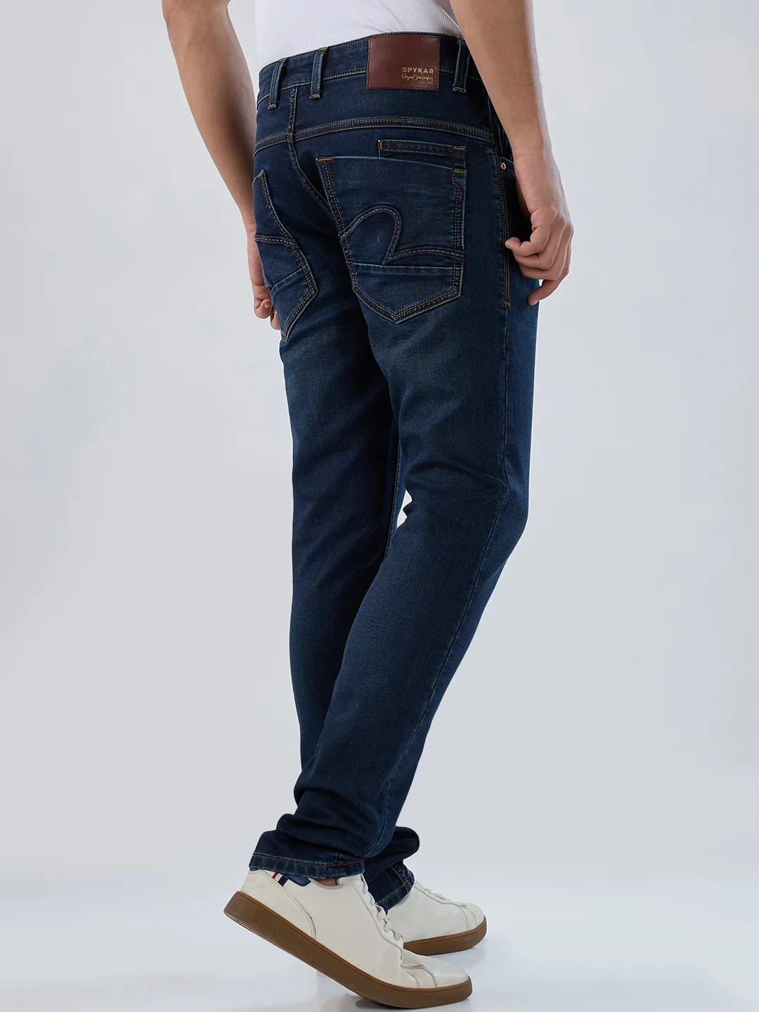 Men Nico Jeans Skinny Fit Dark Blue Low Rise - Image 6