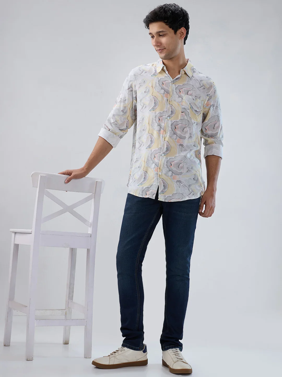 Men Nico Jeans Skinny Fit Dark Blue Low Rise - Image 7
