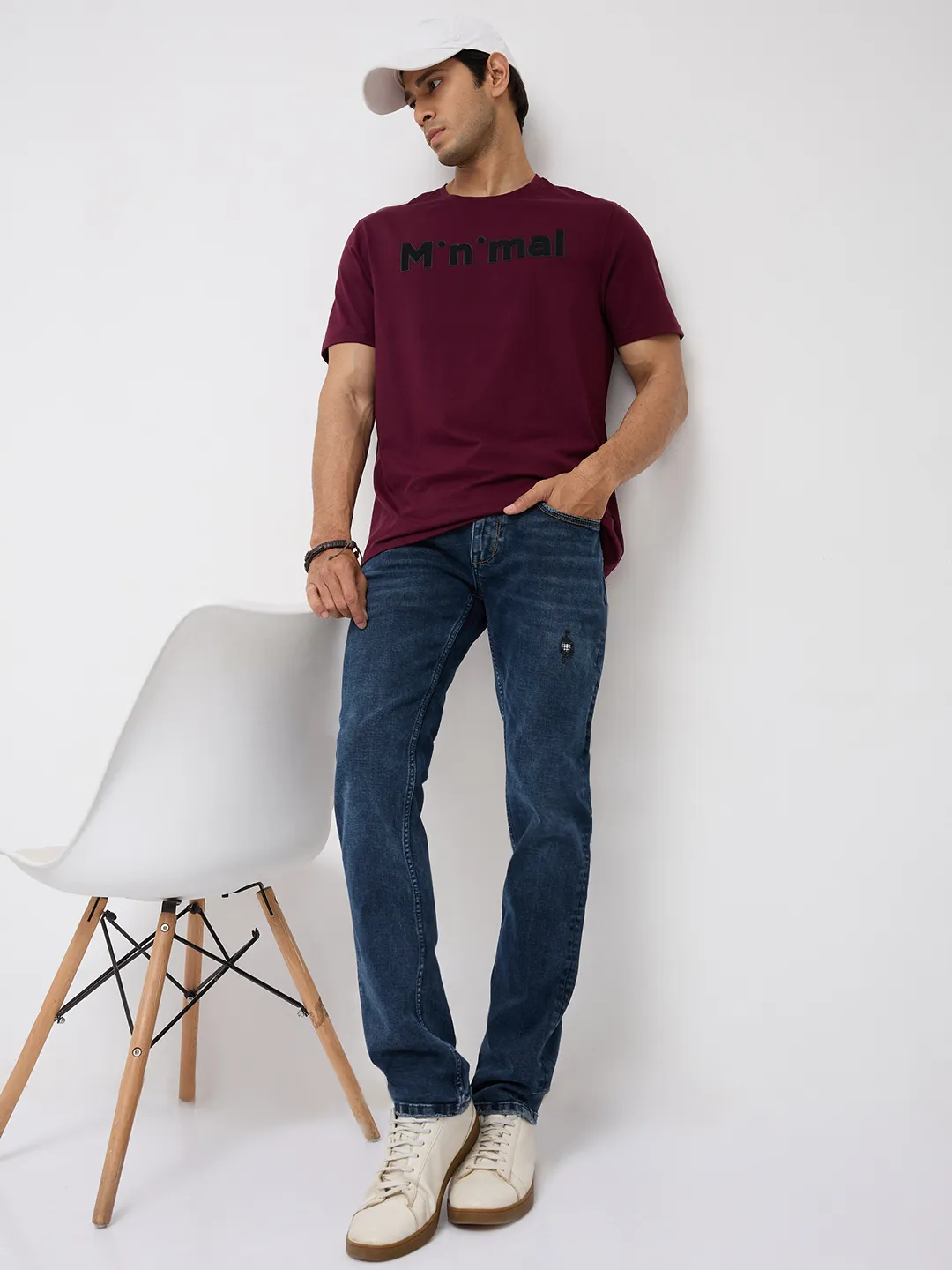 Men Rover Jeans Regular Fit Dark Blue Mid Rise - Image 7