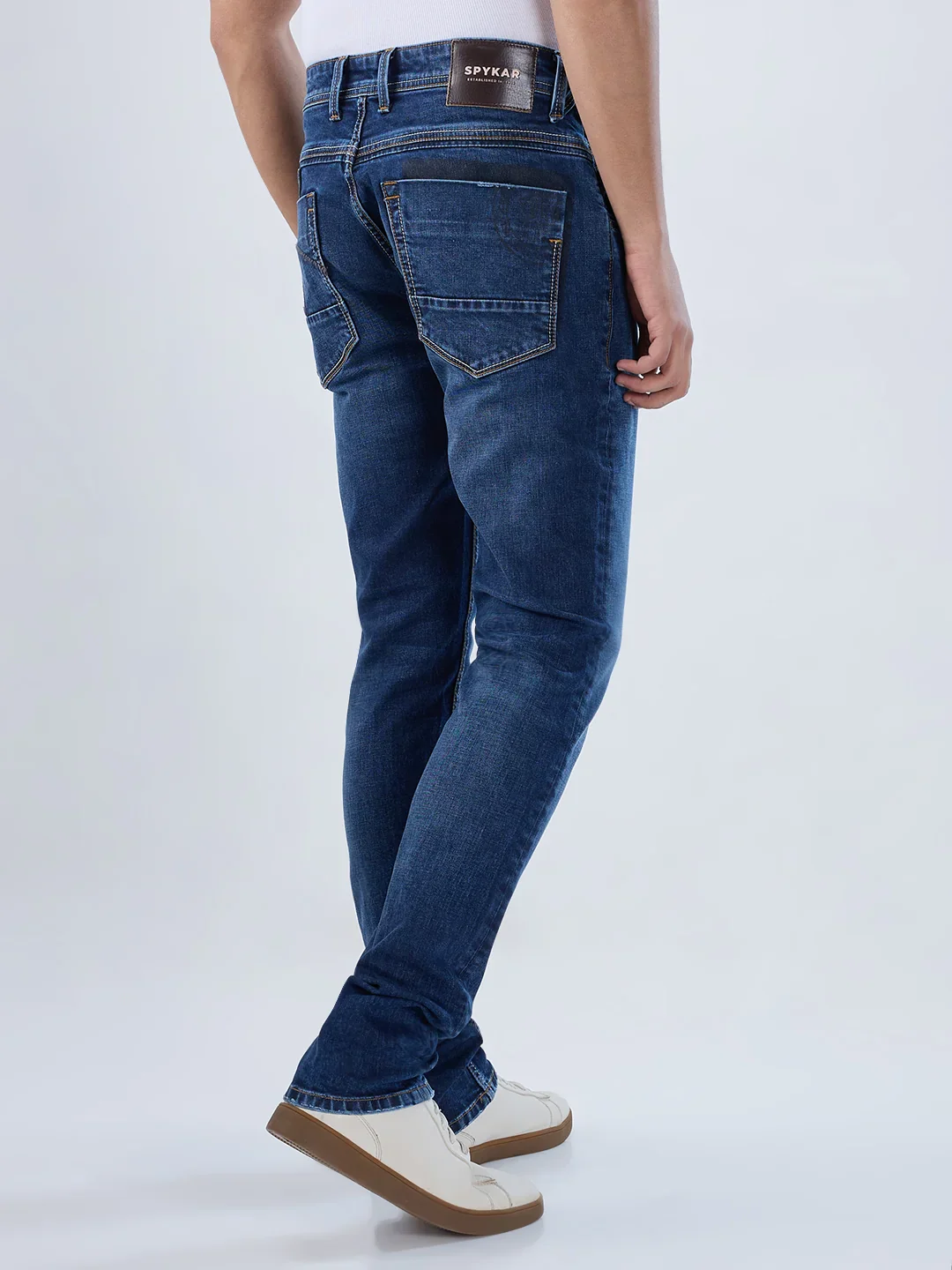 Men Nico Jeans Skinny Fit Dark Blue Low Rise - Image 6