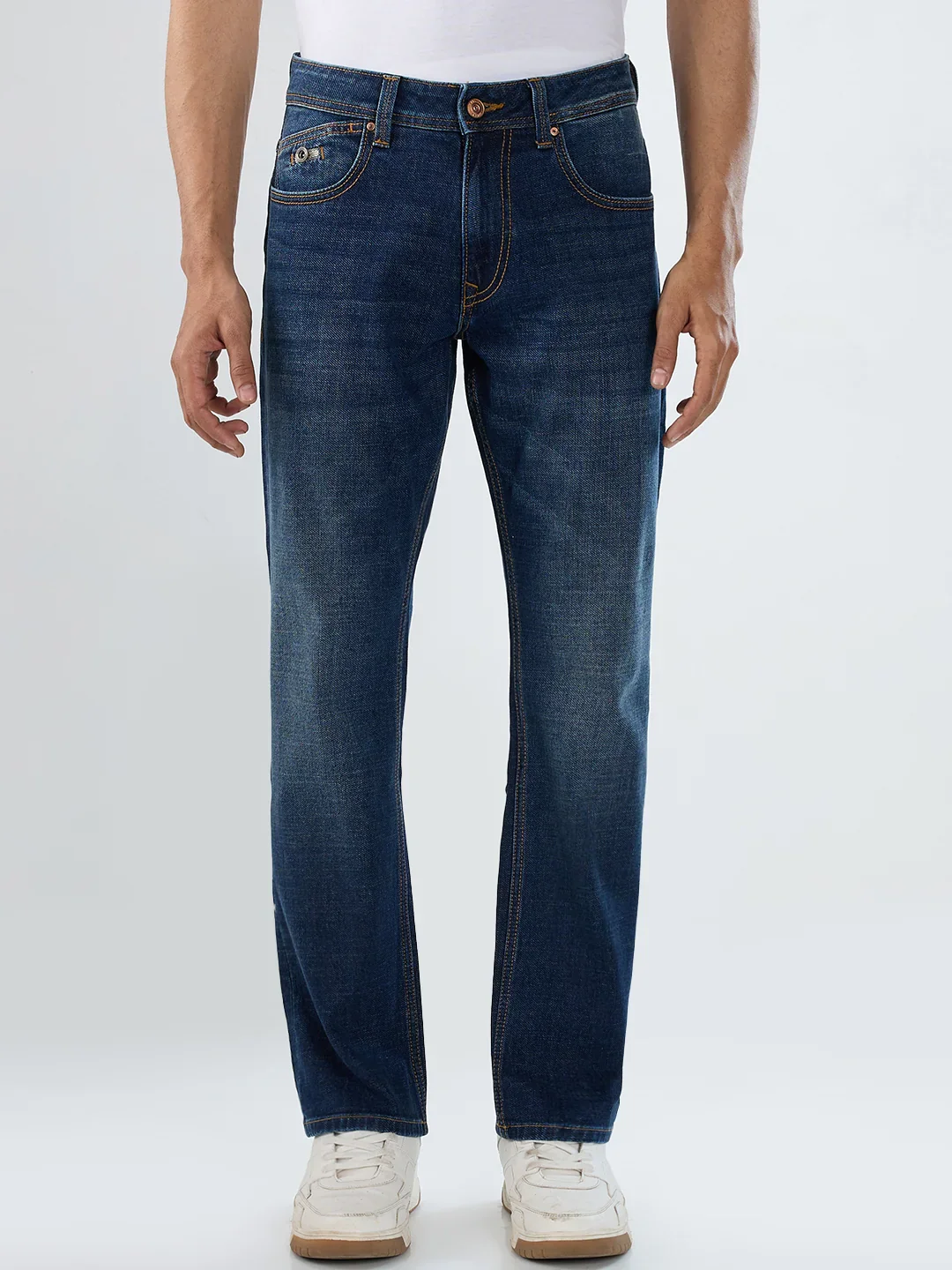 Men Chico Jeans Relaxed Fit Dark Blue Mid Rise - Image 2