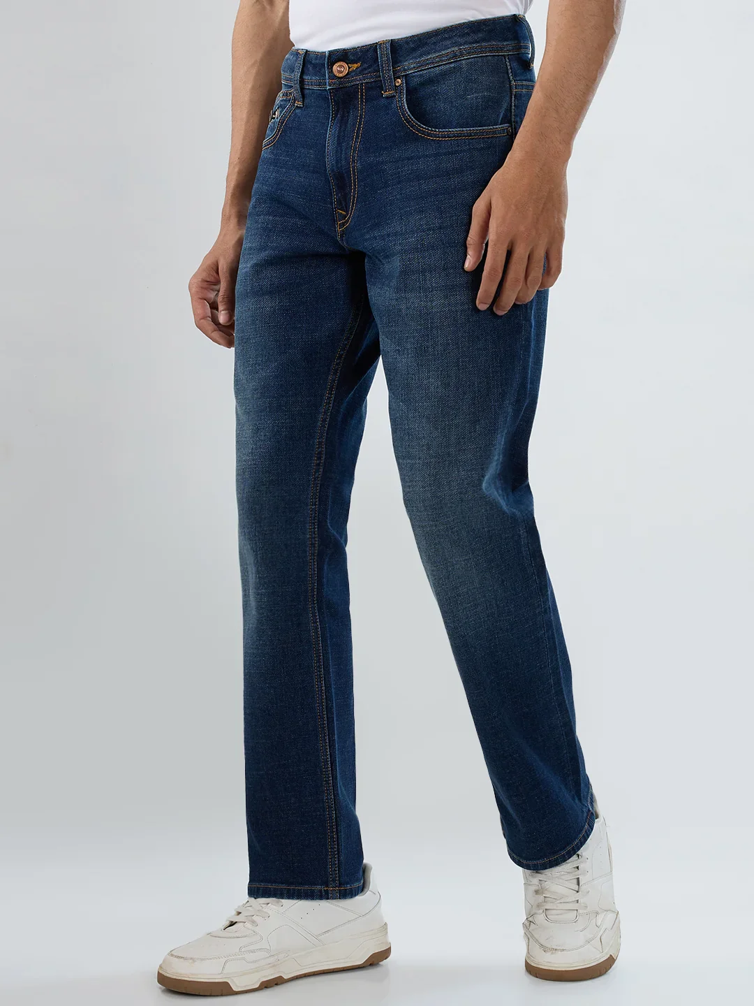 Men Chico Jeans Relaxed Fit Dark Blue Mid Rise - Image 3