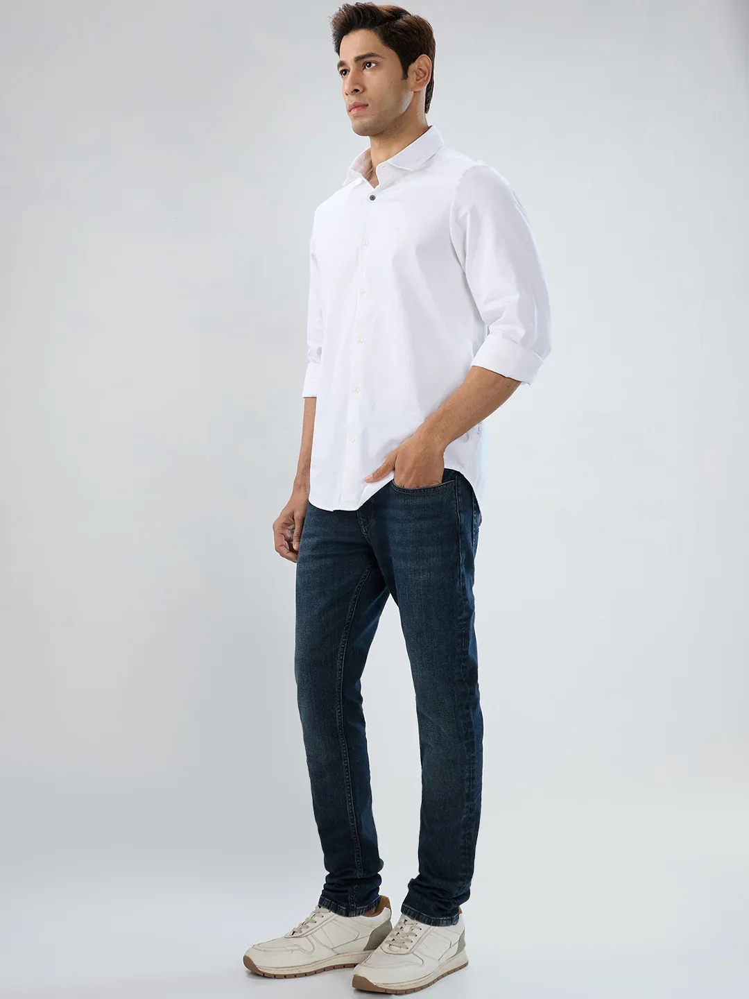 Men Nico Jeans Skinny Fit Dark Blue Low Rise - Image 8