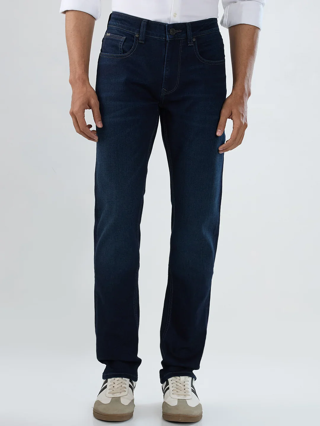 Men Rover Jeans Regular Fit Dark Blue Mid Rise - Image 2
