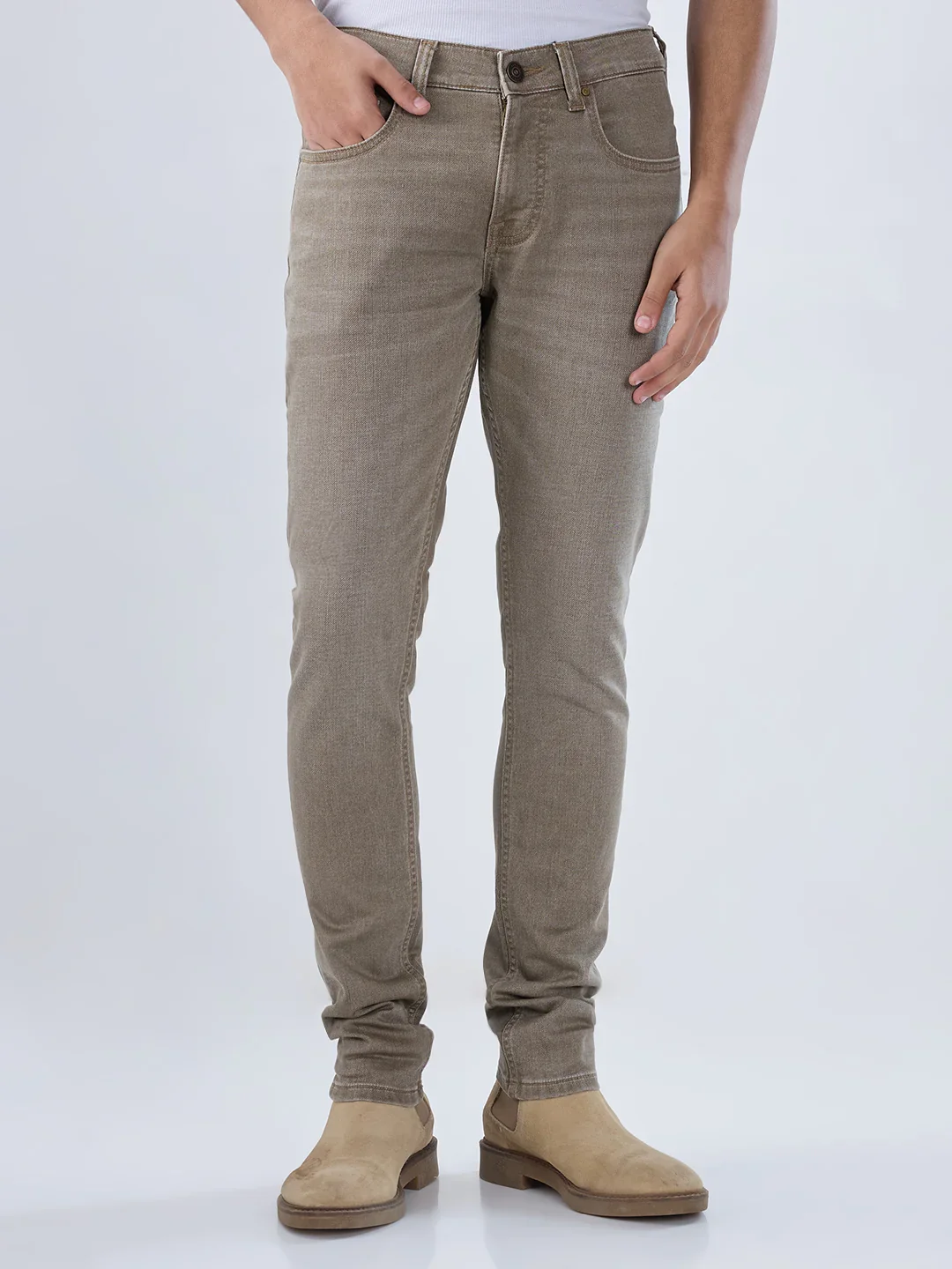 Men Nico Jeans Skinny Fit Green Low Rise - Image 2