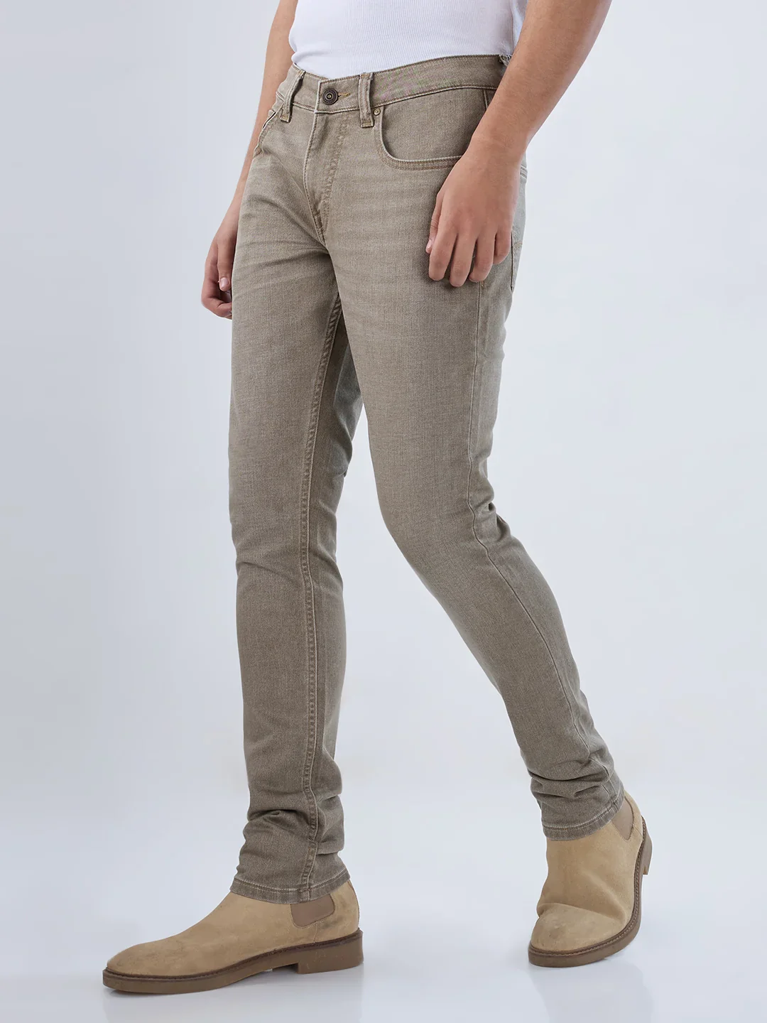 Men Nico Jeans Skinny Fit Green Low Rise - Image 5
