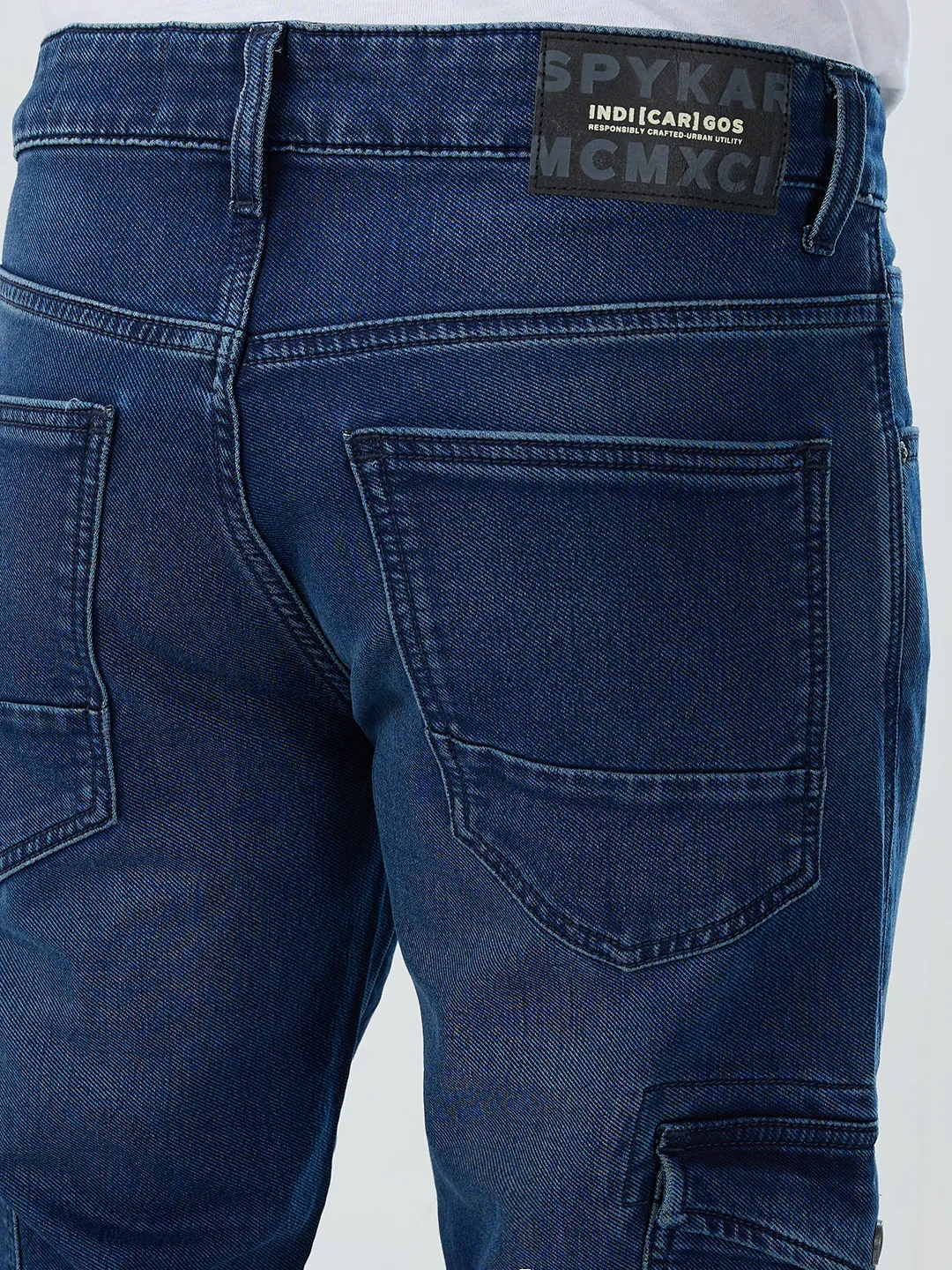 Men Trooper Jeans Regular Fit Dark Blue Mid Rise - Image 7