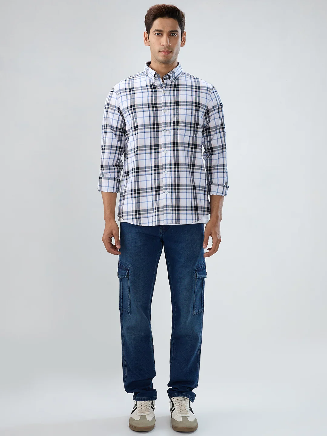 Men Trooper Jeans Regular Fit Dark Blue Mid Rise - Image 8