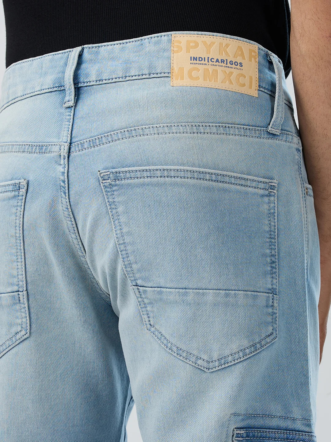 Men Trooper Jeans Regular Fit Light Blue Mid Rise - Image 7