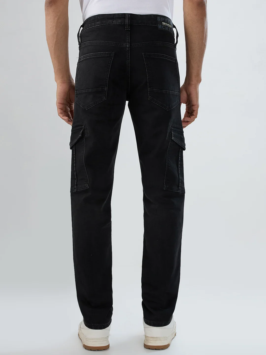 Men Trooper Jeans Regular Fit Black Mid Rise - Image 6