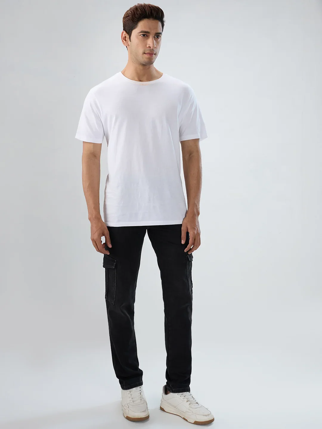 Men Trooper Jeans Regular Fit Black Mid Rise - Image 8