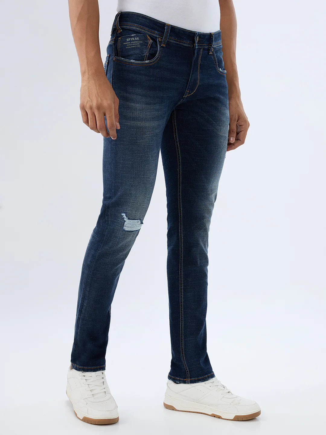 Men Kano Jeans Slim Fit Blue Low Rise - Image 2