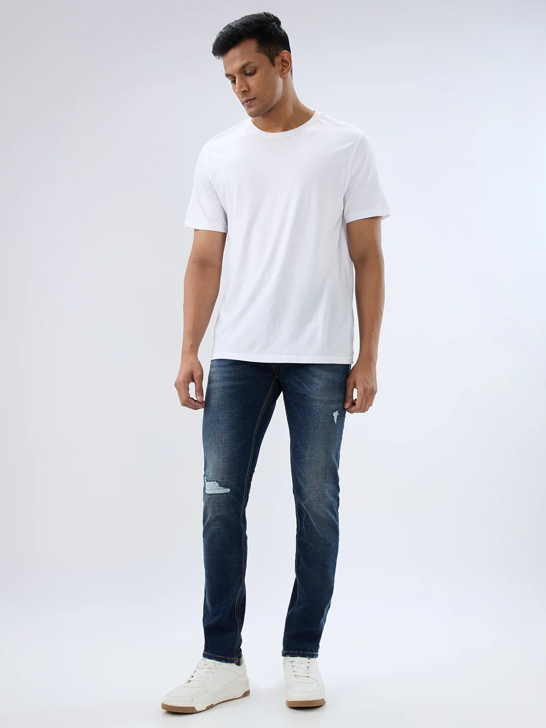 Men Kano Jeans Slim Fit Blue Low Rise - Image 5