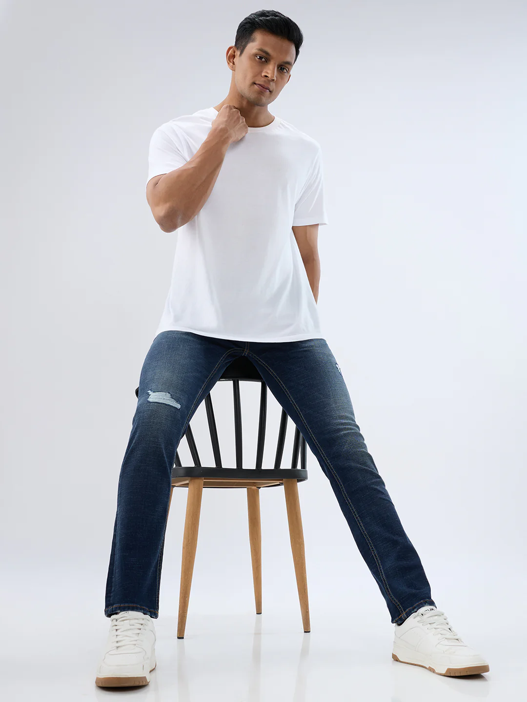 Men Kano Jeans Slim Fit Blue Low Rise - Image 7
