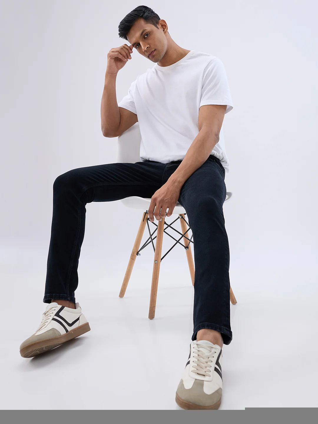 Men Kano Jeans Slim Fit Black Low Rise - Image 7