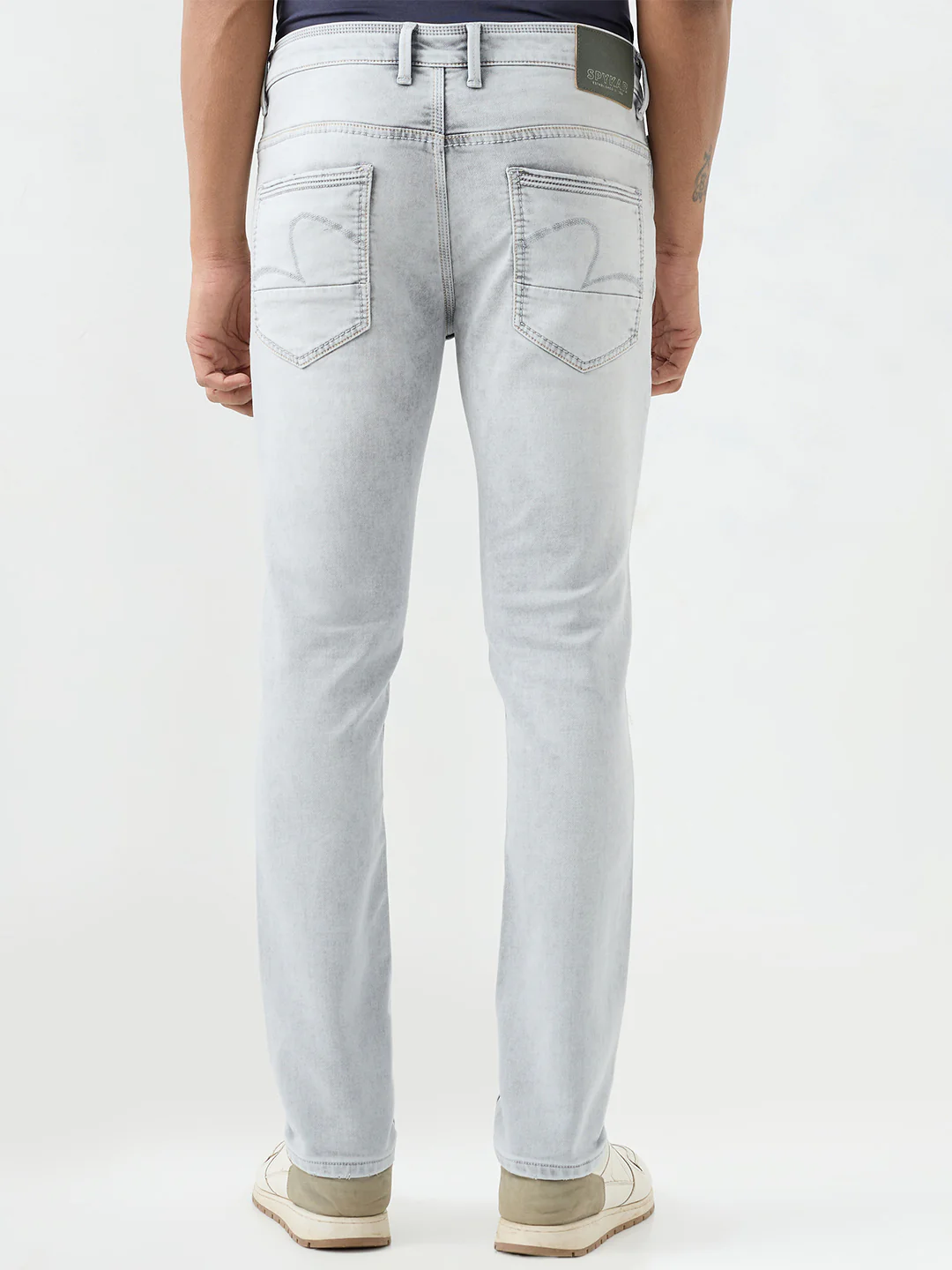 Men Kano Jeans Slim Fit Grey Low Rise - Image 4