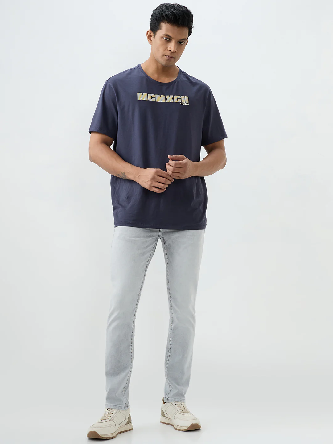 Men Kano Jeans Slim Fit Grey Low Rise - Image 5